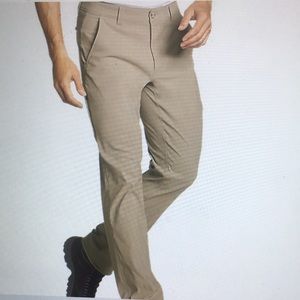 Eddie Bauer Travex Men’s Horizon Guide Slim Fit Tan Performance Chino Pant 38X34